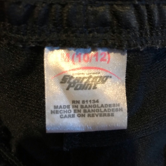 Plain Black Sweatpants with Red Stripe - Picture 2 of 2